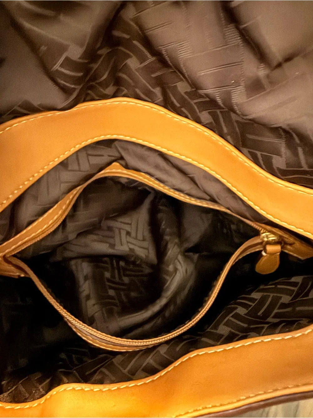 Cole Hahn Tan Leather Shoulder Bag